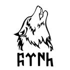 EY-067 вой волка и слово отличная турка Турция наклейка на машину, мотоцикл наклейки