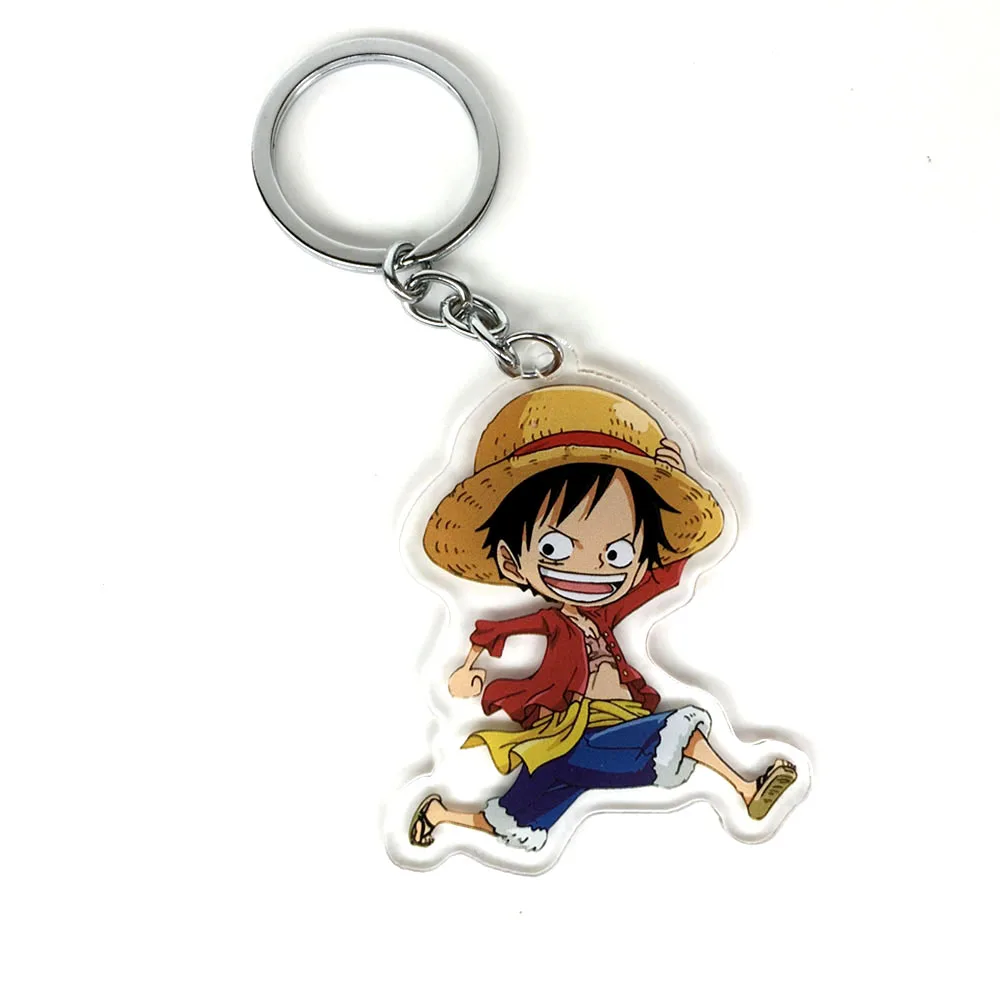 Цельный брелок Luffy Ace Nami Sabo Boa Hancock Zoro Chopper Trafalgar Law аниме акриловый
