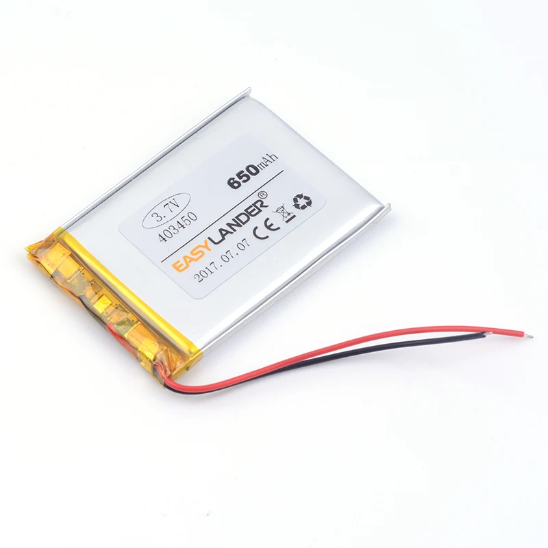 403450 3 7 V 650mAh литий-полимерный литий-ионный аккумулятор для игрушек POWER BANK GPS mp3 mp4