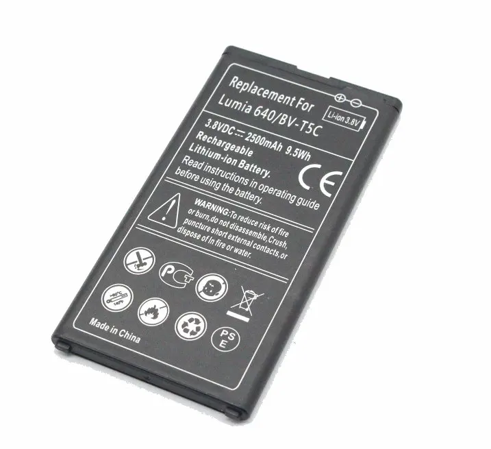 ITopZea 1x2500mAh/9.5Wh BV T5C / BVT5C Сменный аккумулятор для Nokia Microsoft Lumia 640 RM 1073|battery for|battery for