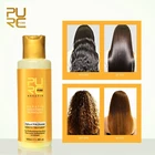 Бразильские кератиновые восстанавливающие поврежденные вьющиеся волосы с ароматом бананов PURC 8%, которые делают волосы гладкими и блестящими 100 мл