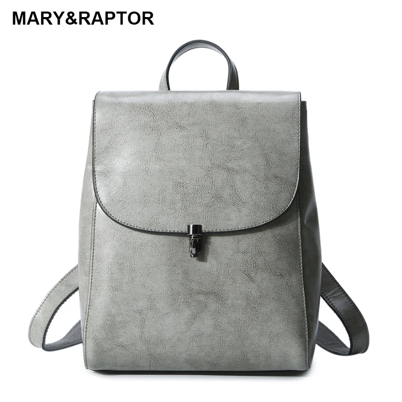 Женский рюкзак из натуральной кожи коровья кожа Женская винтажная простая сумка
