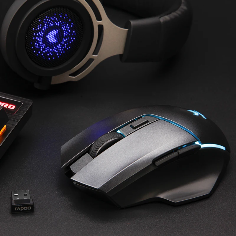 Игровая мышь Rapoo V320 PMW3325 с двойным режимом проводная и беспроводная компьютерная