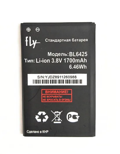 B TAIHENG 3 8 V 1700 мА/ч BL6425 BL 6425 Батарея для fly FS454 Nimbus мобильный телефон