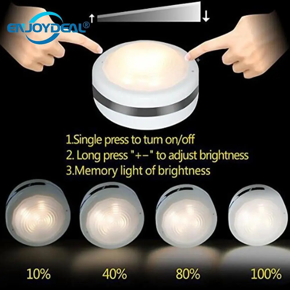 Светодиодный сенсорный светильник для шкафа лампа кухни спальни чулана