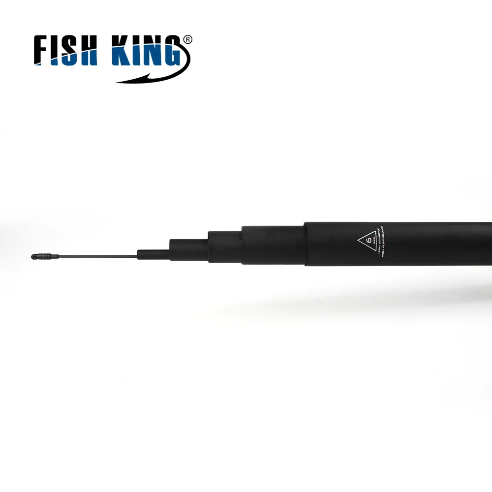 

FISH KING Hi Carbon Pole Rod C.W 10-30G Standard 5-7m SECS 5-7 TOP 1.5mm-33mm Telescopic Fishing Pole For Fish