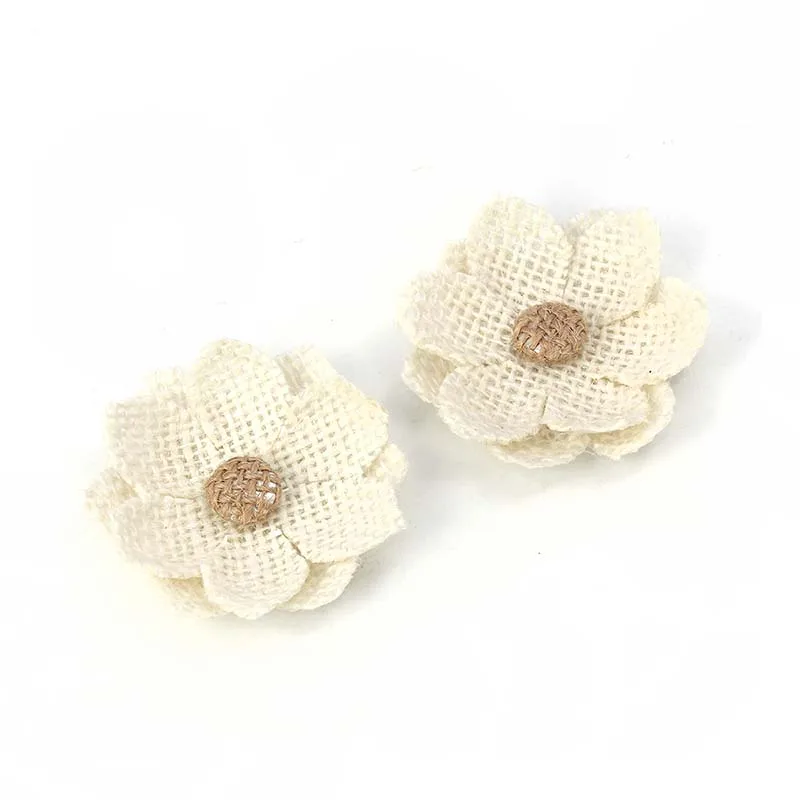 10 шт джутовые коричневые цветы для рукоделия изготовление ювелирных изделий