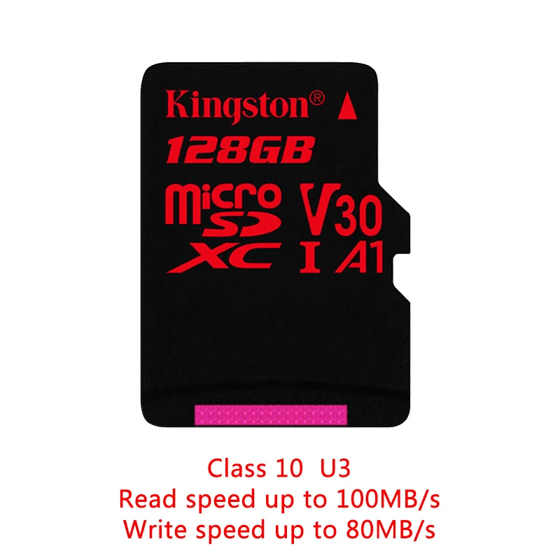 100MB U3 128GB Kingston 16 Гб Micro SD карта класс 10 sd-карта memoria 32 Гб мини SD карта 64 Гб TF карта UHS-I 128 Гб карта памяти для мобильного телефона - Емкость: 100MB U3 128GB
