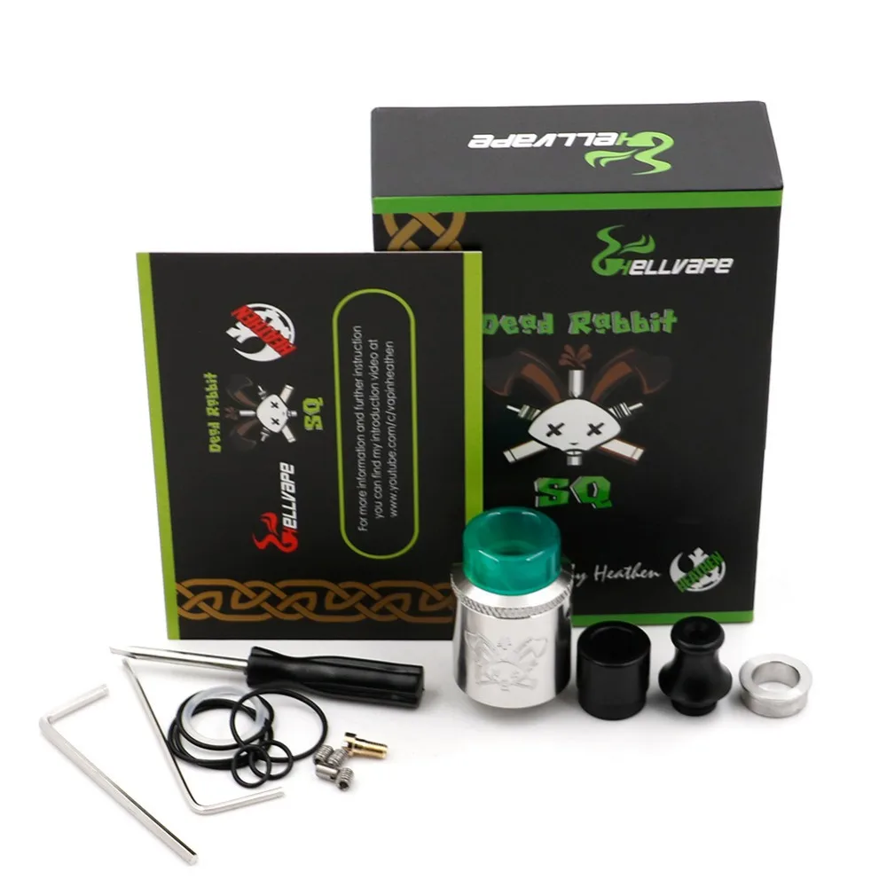 original Hellvape Dead Rabbit SQ BF RDA electronic cigaretter atomizer for Squonk box mod easy to use PK AMMIT RTA vape tank | Электроника