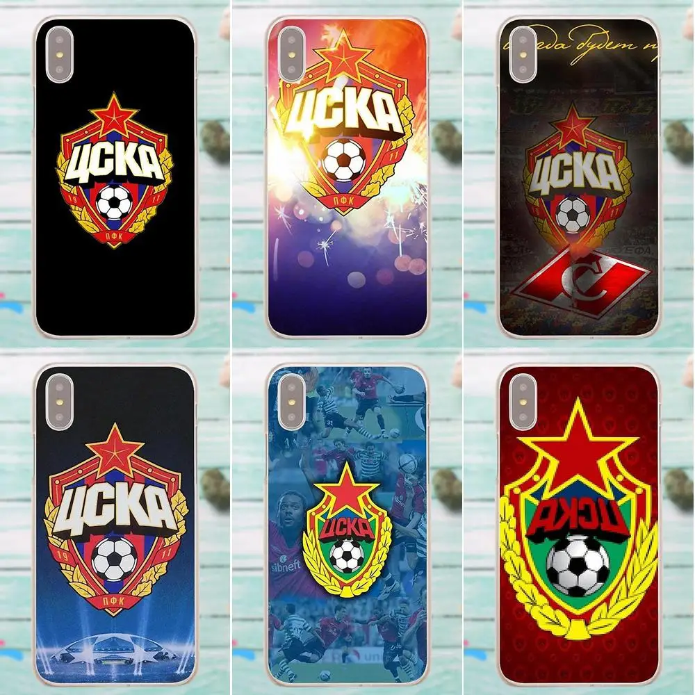 ЦСКА МОСКВА мягкие чехлы для Apple iPhone 4 4S 5 5C SE 6 6S 7 8 Plus X LG G3 G4 G5 G6 K4 K7 K8 K10 V10