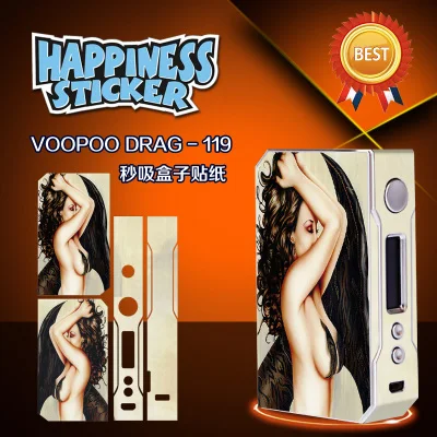 Women Наклейка для,, VOOPOO, Drag, 157 Вт, TC, коробка, мод, VW W/O, батарея, контроль температуры, электронная сигарета, 157 Вт, 18650, коробка, мод, vape - Цвет: Women