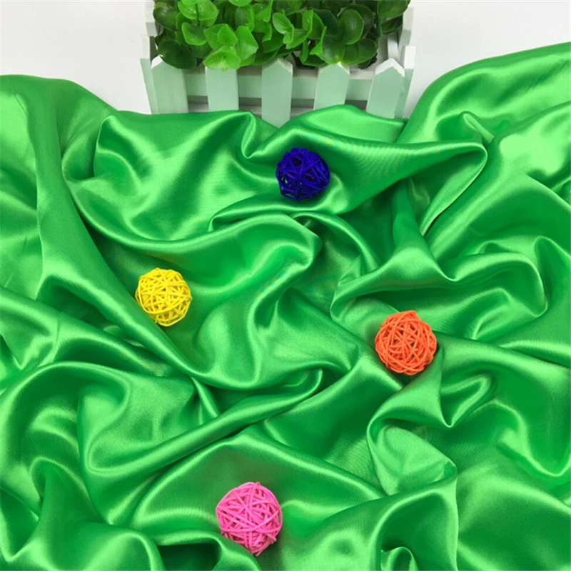 100% полиэстер моющаяся блестящая шелковая ткань гладкая мягкая для платья|silk
