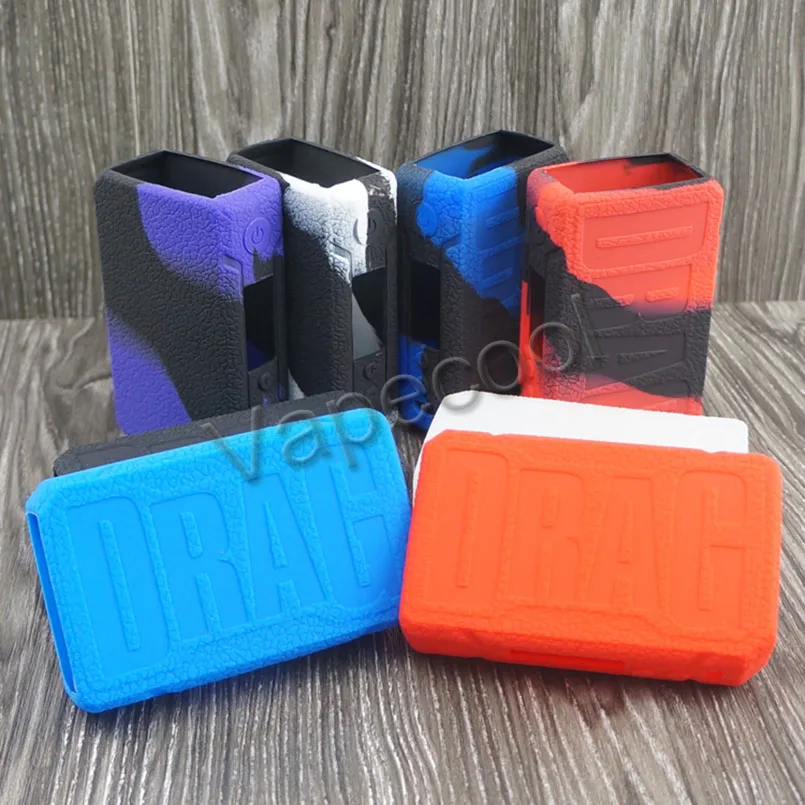 Чехол с текстурой для VOOPOO DRAG 2 177W TC BOX MOD, противоскользящий силиконовый чехол, кожный деколь, подходит для Vape VOOPOO DRAG V2