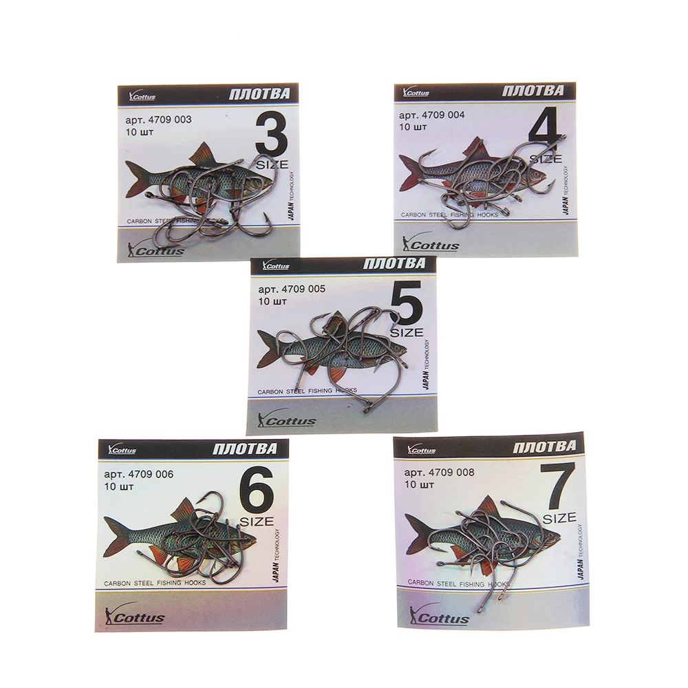 FISH KING KATANA Cottus 50 шт./лот Size3 Size12 рыболовный крючок из углеродистой стали с