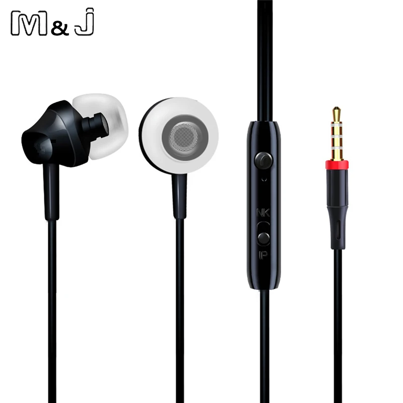M &amp J портативный мини стерео бас наушники для iPhone 5 6 Samsung мобильный телефон с