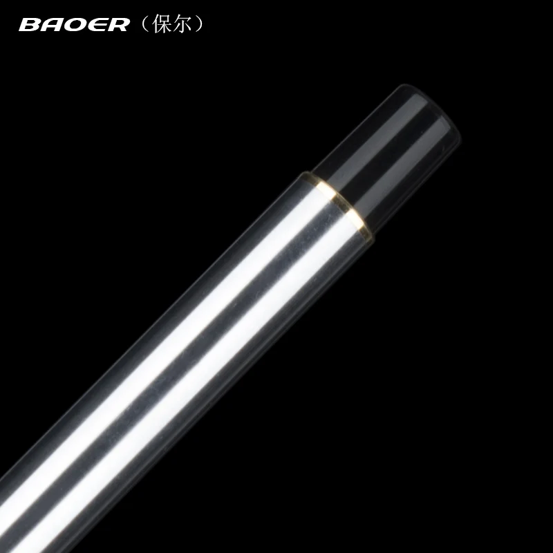 Ручка перьевая Baoer 801 с тонким наконечником золотистая и серебристая | Канцтовары
