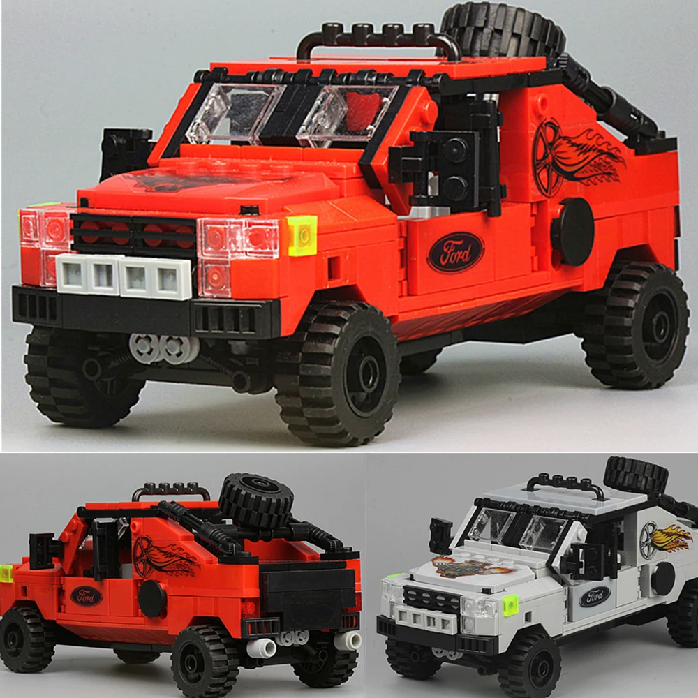MOC FORD F-Series F-150 Джип Пикап Автомобиль Cougar SWAT Полиция Falcon Commandos морские строительные