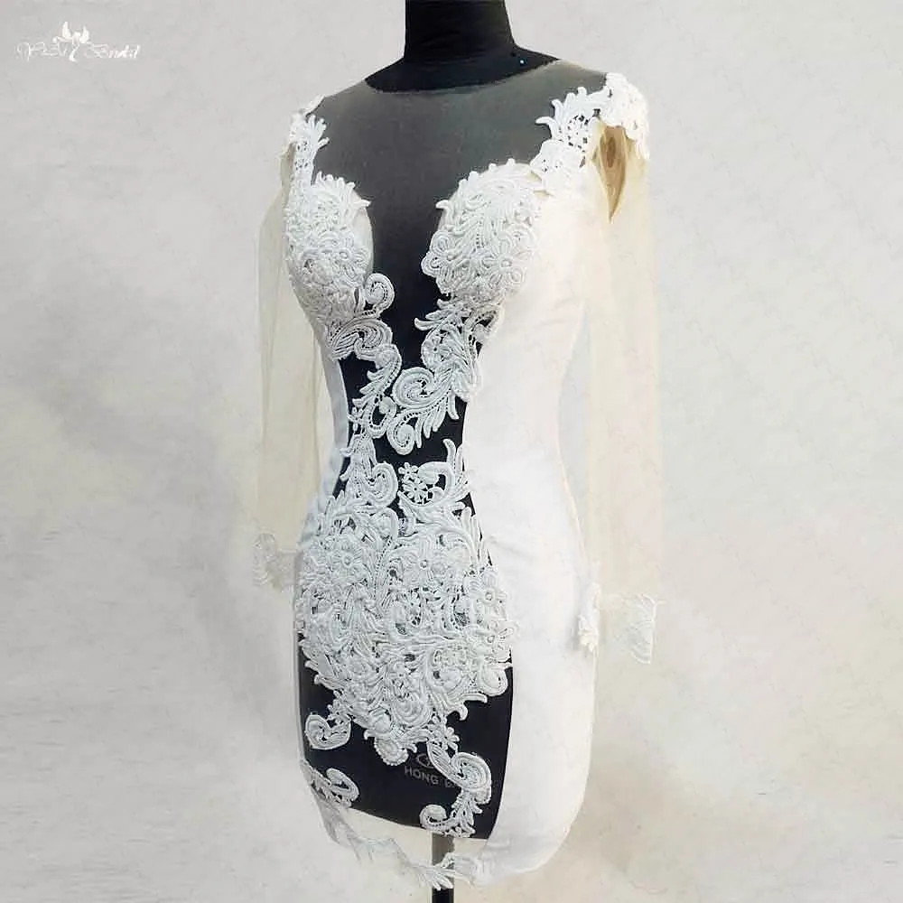 Короткое свадебное платье RSW1001 сексуальное платье|vestido de noiva curto|noiva curtowedding dress sexy |
