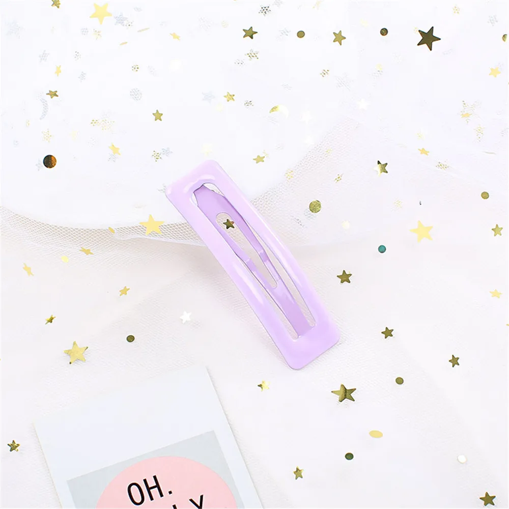 Милые блестящие заколки для волос квадратные девочек уникальный женский подарок