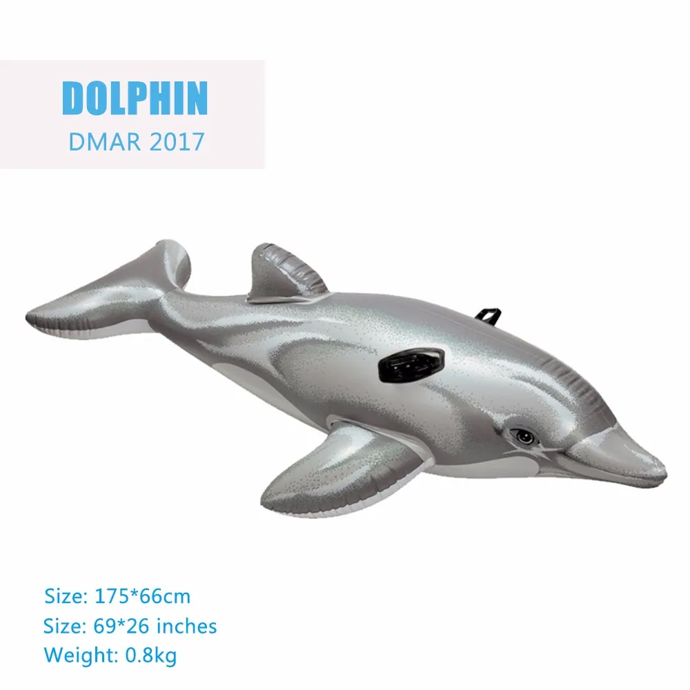 DMAR Надувной Дельфин Кит Гоночный Надувной Матрас для Плвания Круг для Купания Плавательный Круг для Плвания для Детей Надувные Игрушки Бассейна Как Надувной Фламинго Надувной Единрог Игрушк Фламинго Единрог Пончик