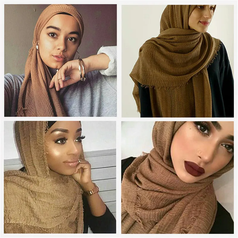 Hot sale plain scarf/cotton scarves fringes women soft solid hijabs popular muffler shawls big pashmina muslim wrap hijab YS210 |
