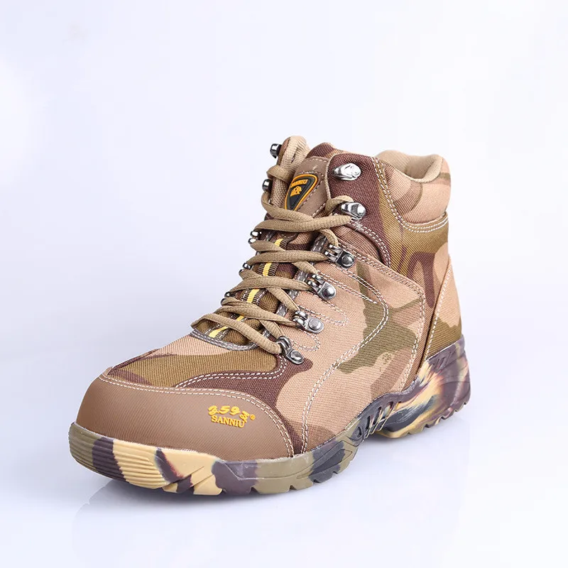 Высокая трубка Мужская камуфляжная тренировочная Военная Обувь зимняя уличная