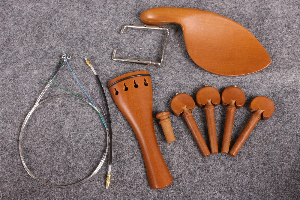 

4/4 Violin Parts rare tailpiece+chinrest+tail gut+end pin+ peg #W13