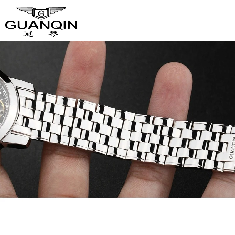 Watch bracelet 100% Stainless steel Wristband  , watch steel strap for GUANQIN Watches