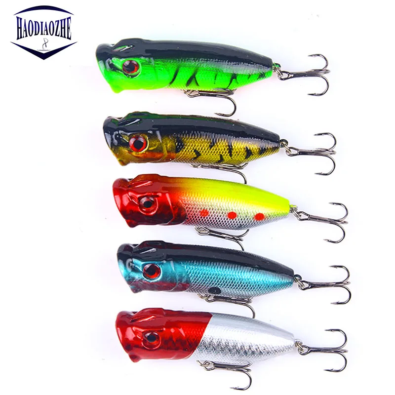 Поппер воблер рыболовная приманка с 6 # крючки 7cm10g плавающий Crankbait искусственная