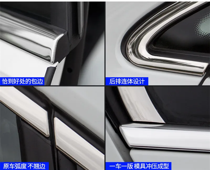 Декоративные молдинги из нержавеющей стали для очков Volkswagen Golf 7/7 5 2014 15 16 17 18 2019