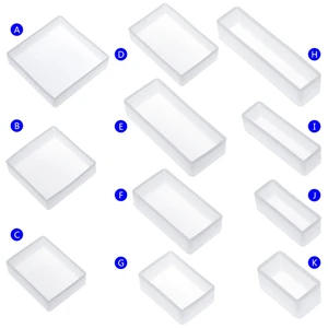 Силиконовая форма сделай сам квадратная прямоугольная акриловая зеркальная форма для украшения ювелирных изделий