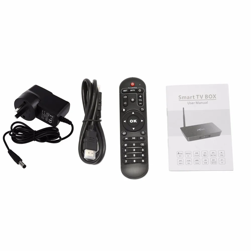 X92 ТВ приставка android 7,1 3 ГБ 32 ГБ Amlogic S912 Восьмиядерный 2,4 ГГц/5,8 ГГц WiFi Bluetooth USB 2,0