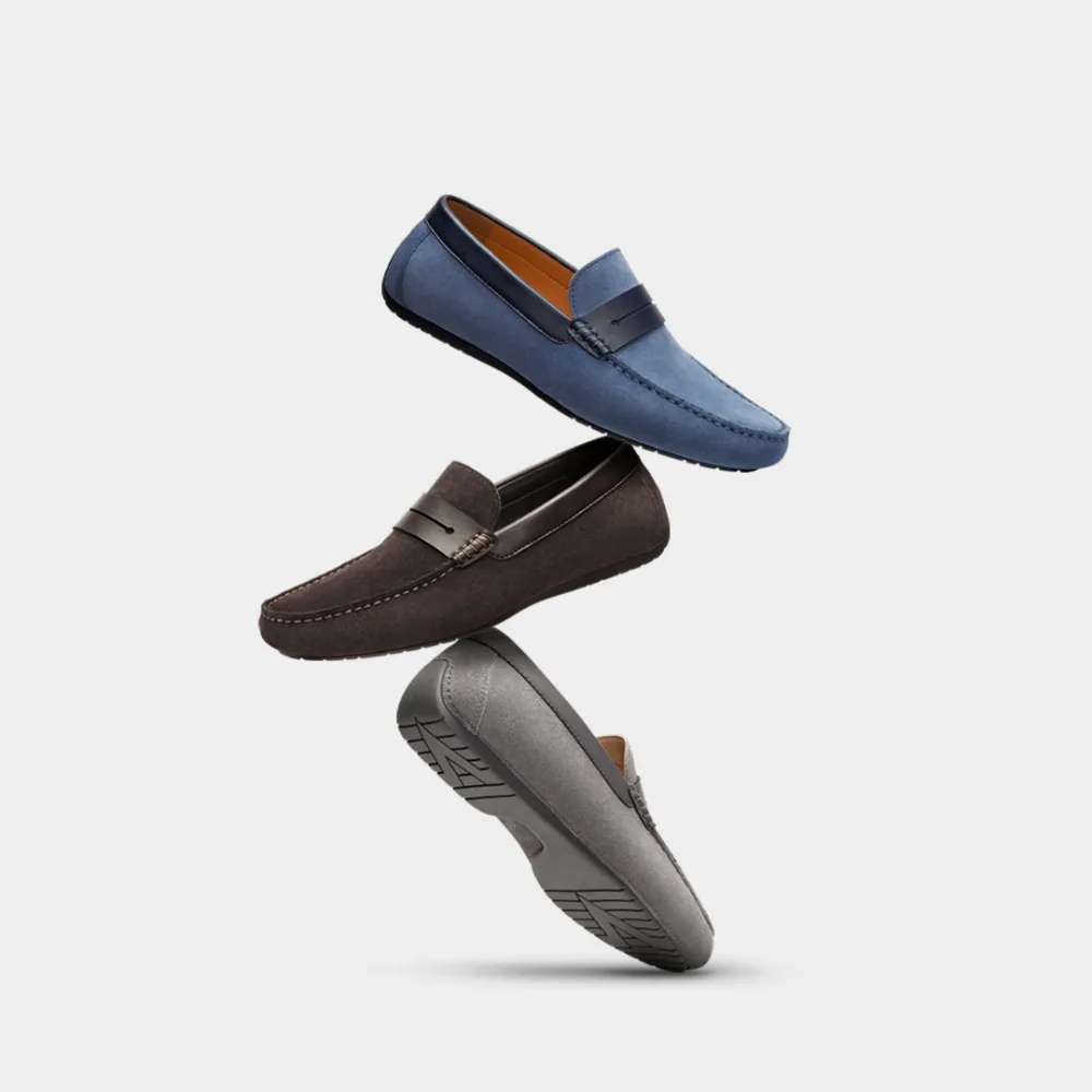 Xiaomi/модные повседневные мужские замшевые мокасины; удобные и дышащие замшевые кожаные туфли