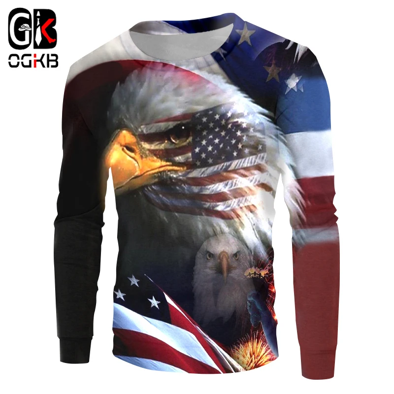 Свитшот OGKB 3d для мужчин и женщин пуловер с круглым вырезом принтом в стиле хип хоп