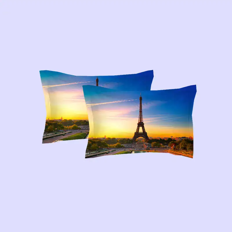 3 шт. Комплект постельного белья с Эйфелевой башней|bed linen|girls bed linenking size quilt |