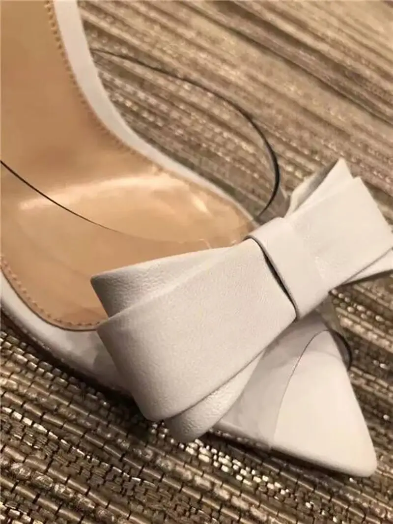 Sapatos Feminino Прозрачные туфли-лодочки без застежки из пвх Серебристые на высоком