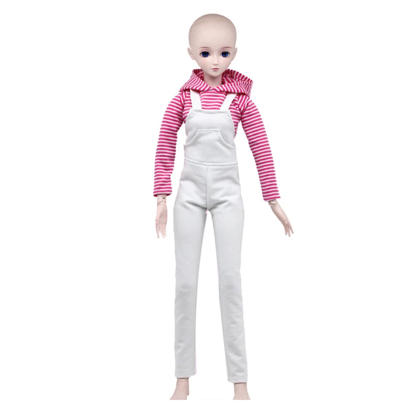 1 комплект подтяжки для кукол 1/3 BJD Одежда жакет штаны в полоску куклы 60 см игрушки