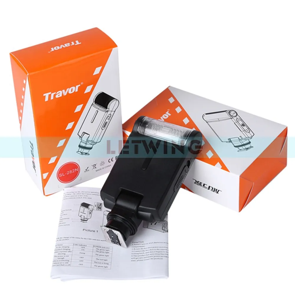 Мини электронная ttl вспышка Travor SL-282C Speedlite для Canon EOS 1DX 7D MarkII 70D 60Da T5i M3 M2 камеры |