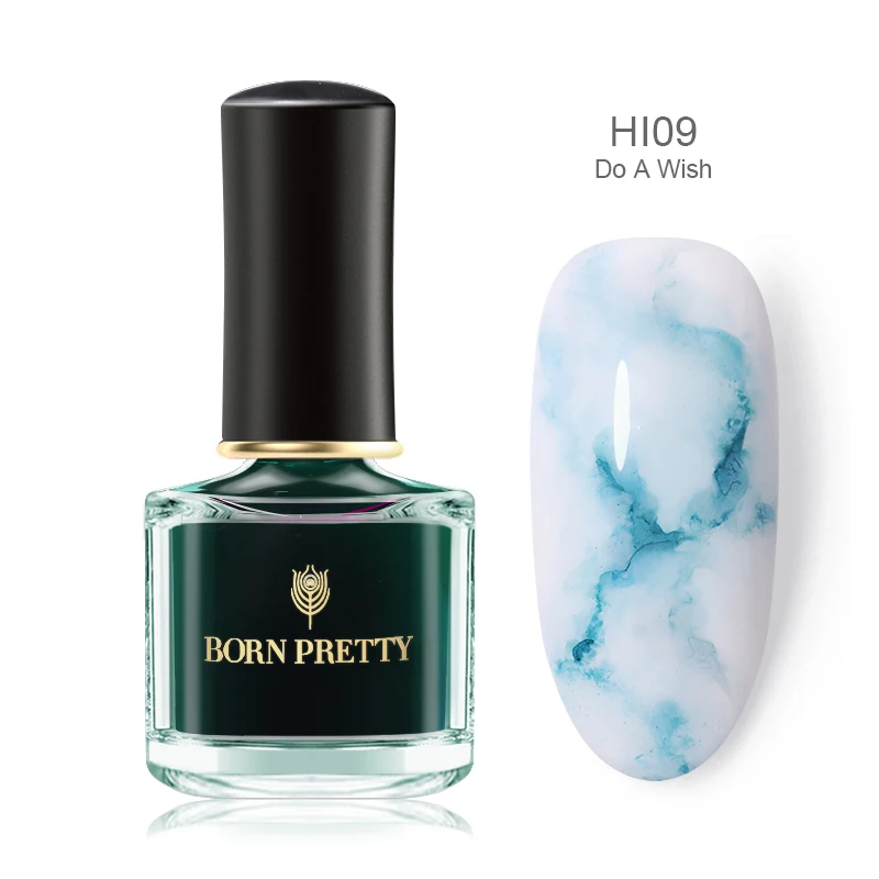 BP-HI09 BORN PRETTY лак для ногтей с акварельными чернилами 6 мл Smuoce Blossom лак для ногтей долговечный DIY Дизайн Маникюр - Цвет: BP-HI09