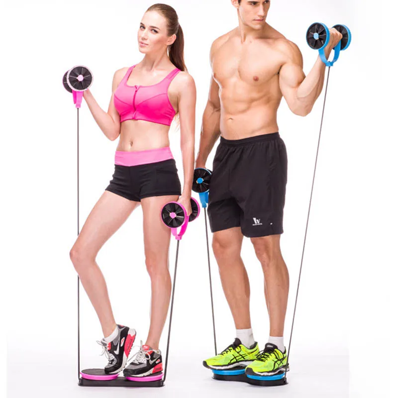 Высокое Качество Роликовый тренажер для брюшного пресса скручивающееся колесо