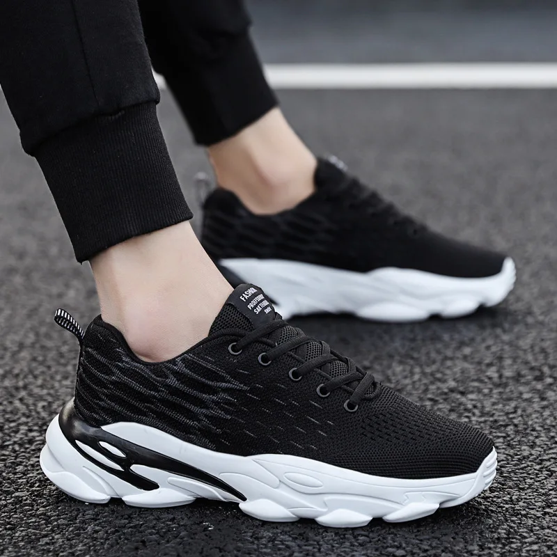 Лидер продаж модная повседневная обувь Мужские дышащие кроссовки высокое