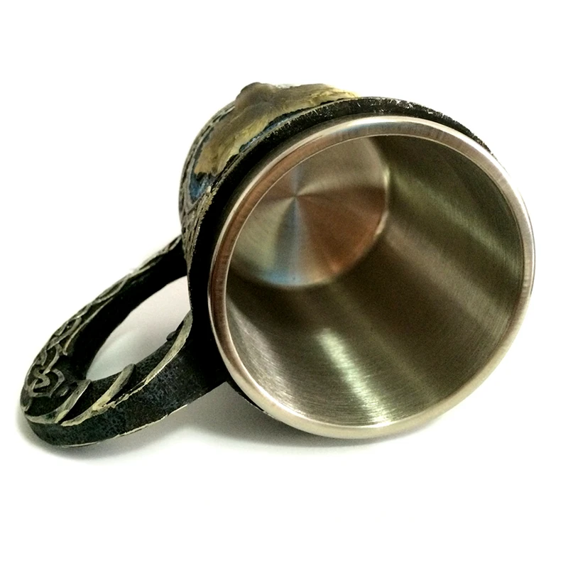 3D ужасные реалистичные кружки с изображением волка короля черепа кружка из