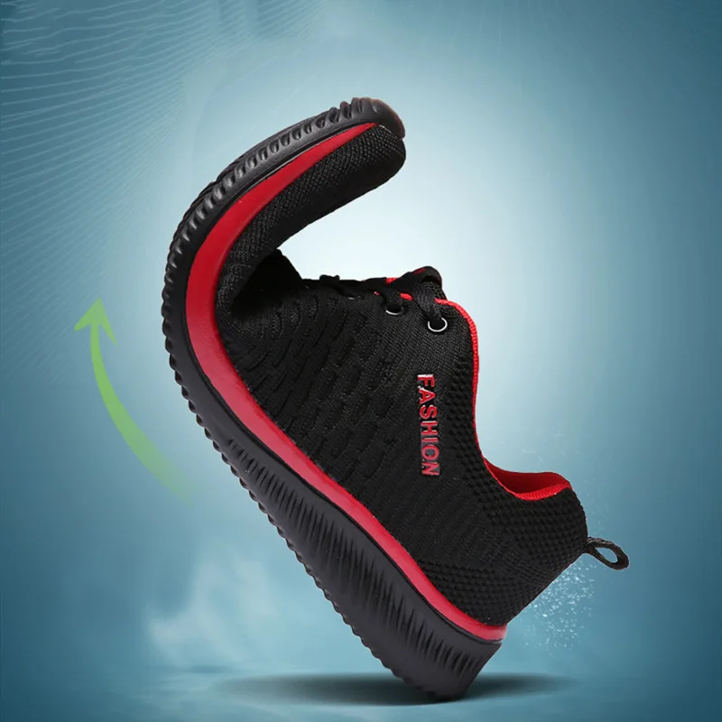 Мужская повседневная обувь с сеточкой легкие дышащие кроссовки со шнурками для