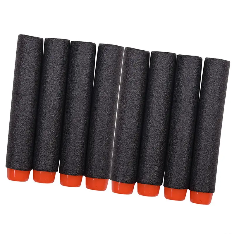 10Pc Bullets Black Dongzhur детские игрушки мягкие EVA пули игрушечный пистолет для пули дротиков с круглой головкой бластеры EP детские развивающие игрушки - Цвет: 10Pc Bullets Black