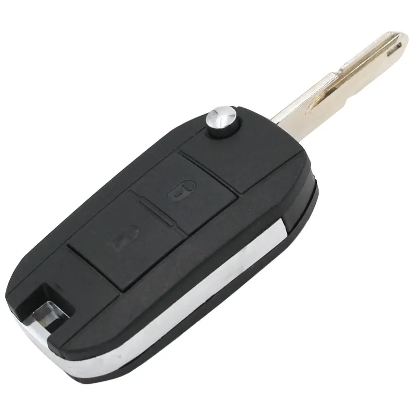 2 кнопки складной пульт дистанционного ключа оболочки чехол Fob флип умный корпус