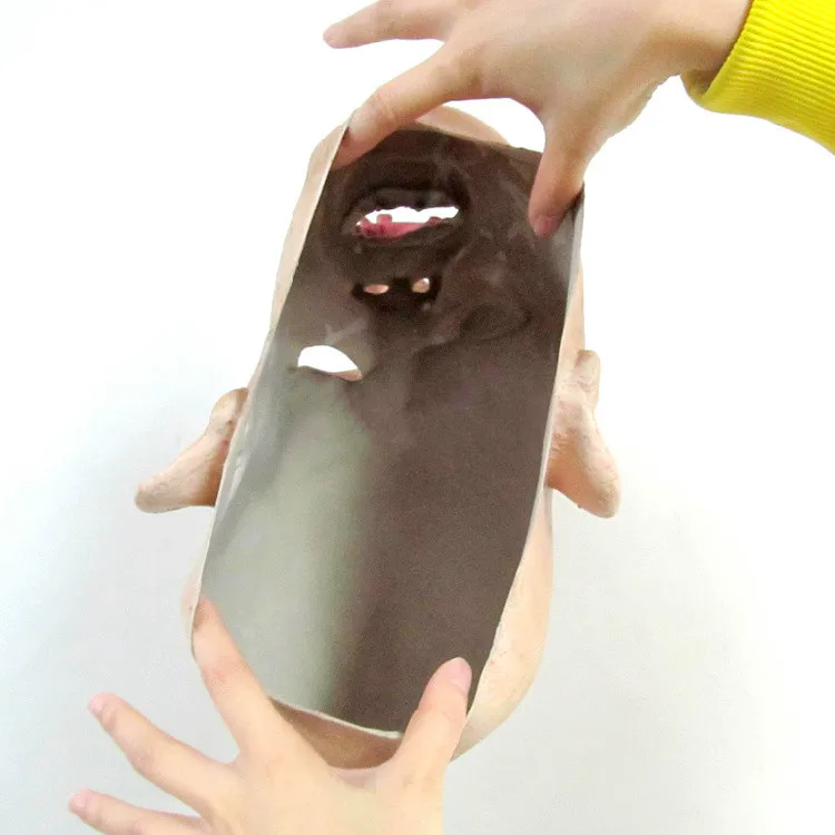 Латексная Маска на голову для косплея новинка страшный гоон ленивый Хэллоуина