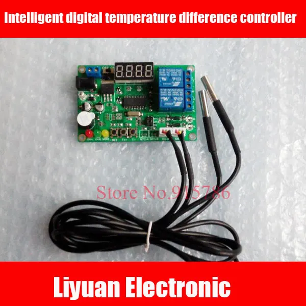 Интеллектуальный цифровой регулятор температурной разницы/DS18B20 температурная