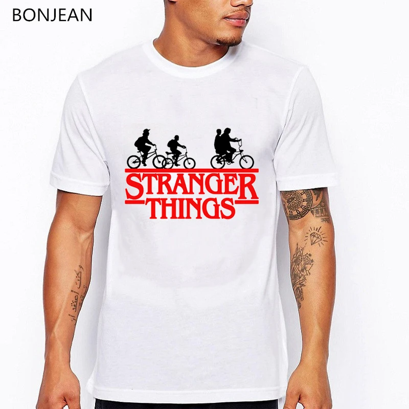 Мужская футболка с надписью s очень странные дела забавная тенниска