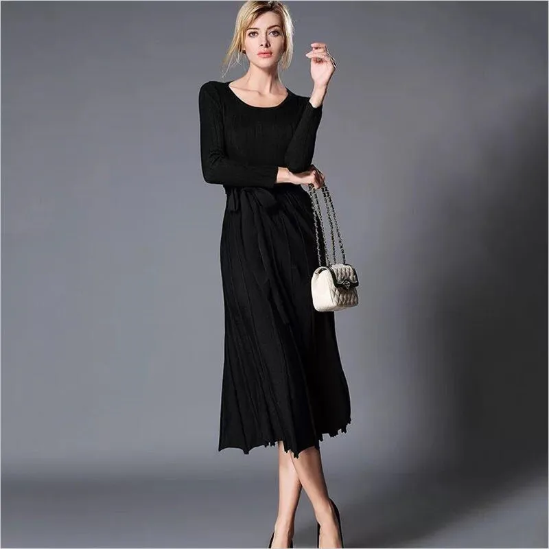 Женское винтажное плиссированное платье однотонное из ленты в стиле ампир с