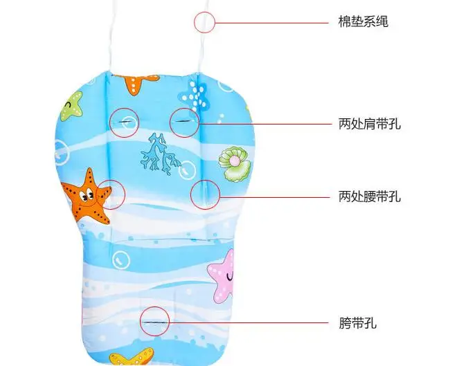 Новинка 2016 года мягкая подкладка коляска цвета хаки двухсторонняя подушка для